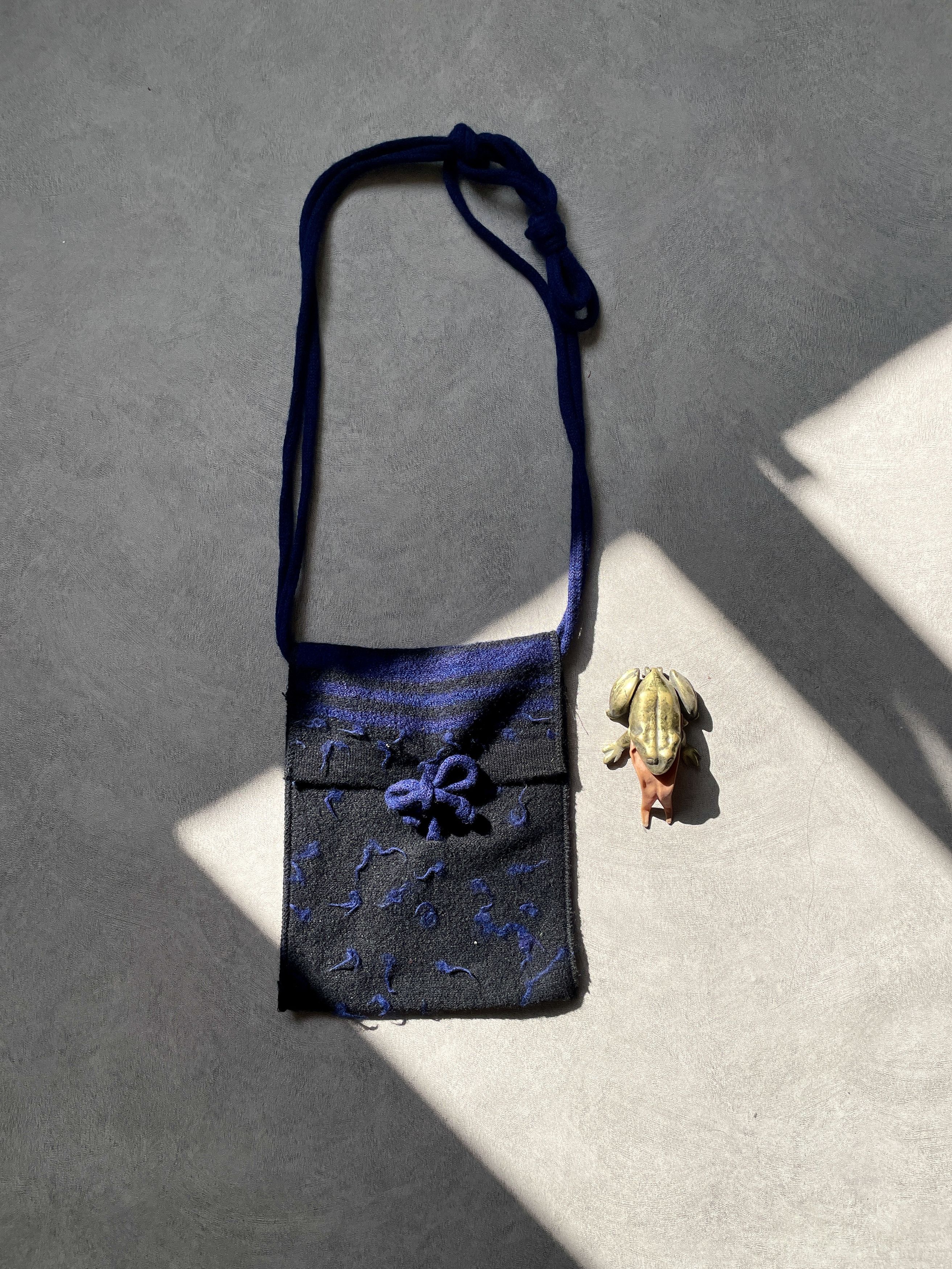 Romeo Gigli Romeo Gigli early 90s handmade wool extra long crossbody bag Size ONE SIZE - 2 Thumbnail