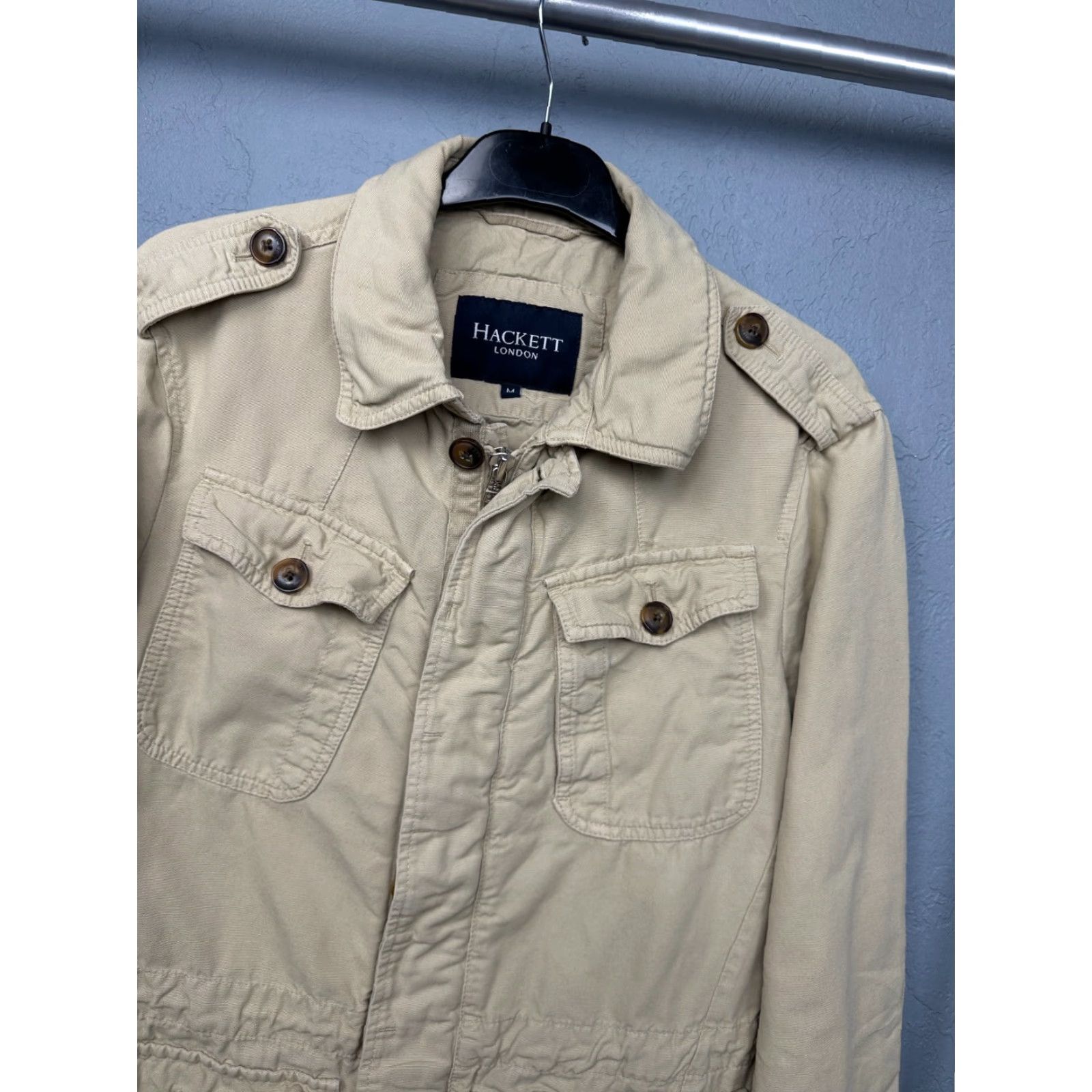 Hackett Hackett Mens Multipocket Utility Field Military Jacket M Size US M / EU 48-50 / 2 - 2 Thumbnail