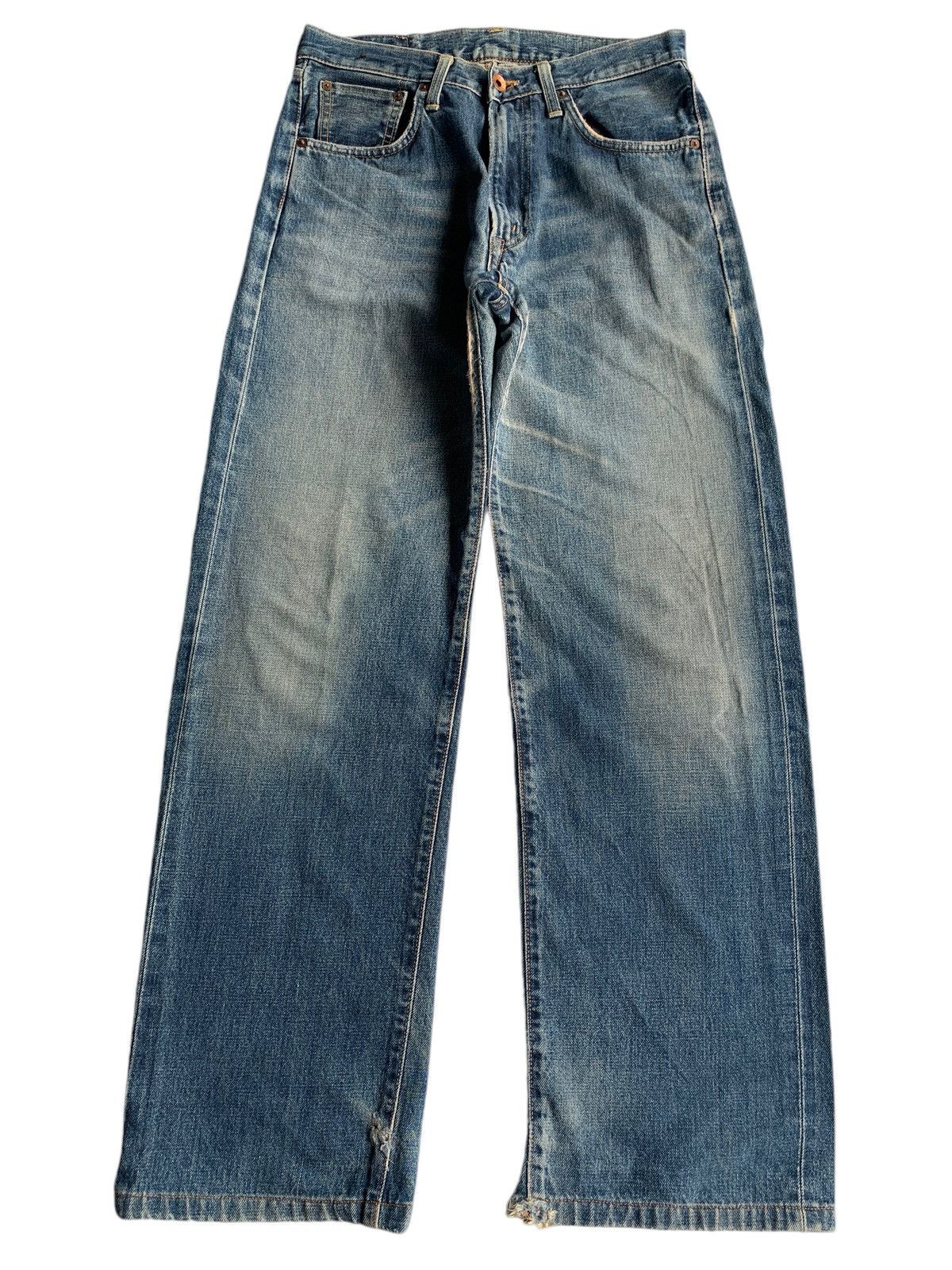 Japanese Brand × Kapital × Vintage Vintage Edwin 505X Mudwash Selvedge Distressed Denim Size US 29 - 1 Thumbnail