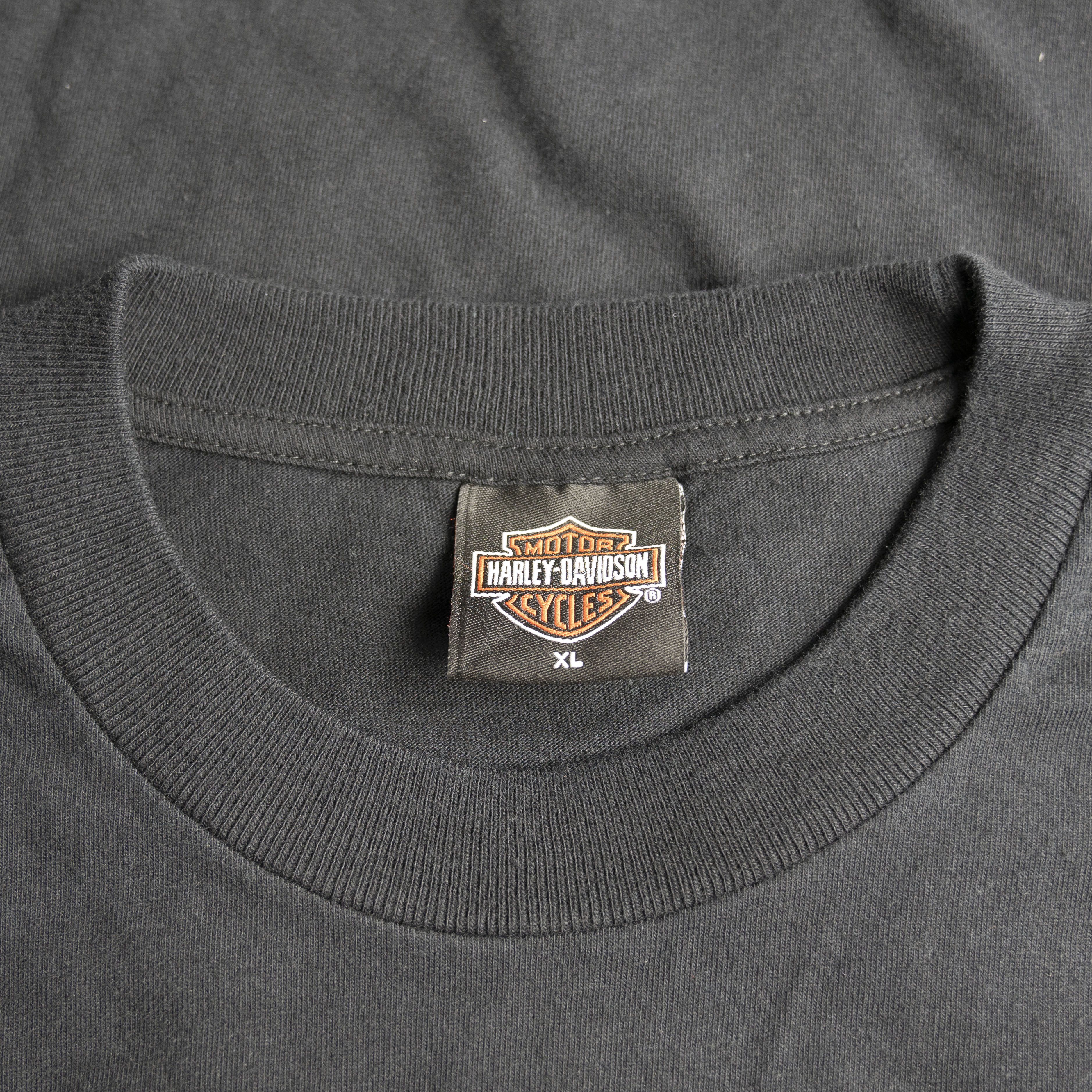 Harley Davidson × Vintage Vintage 2006 Harley Davidson Paris Long Sleeved Tee Shirt Size US XL / EU 56 / 4 - 3 Thumbnail