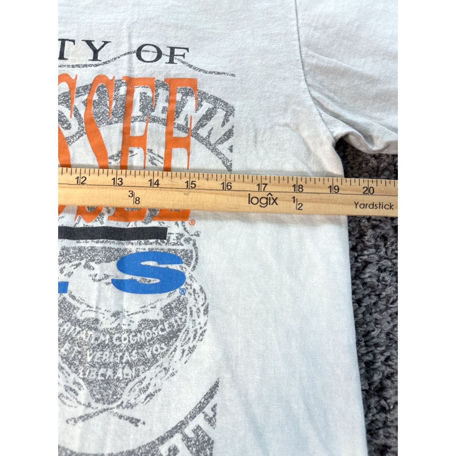 Etro VINTAGE Tennessee Volunteers Single Stitch T-Shirt L Made in USA White Retro Mens Shirt Size US L / EU 52-54 / 3 - 3 Thumbnail