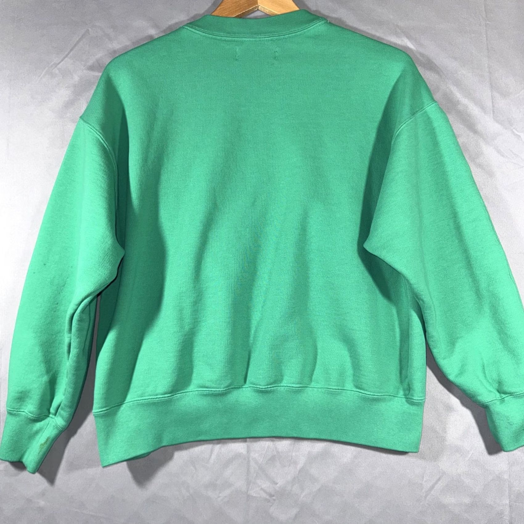 Jordan Brand Jordan Sweatshirt Mens Medium Green Air Jordan Oversized Fleece Pullover Logo Shirt Crewneck Athletic Basketball Size US M / EU 48-50 / 2 - 2 Thumbnail
