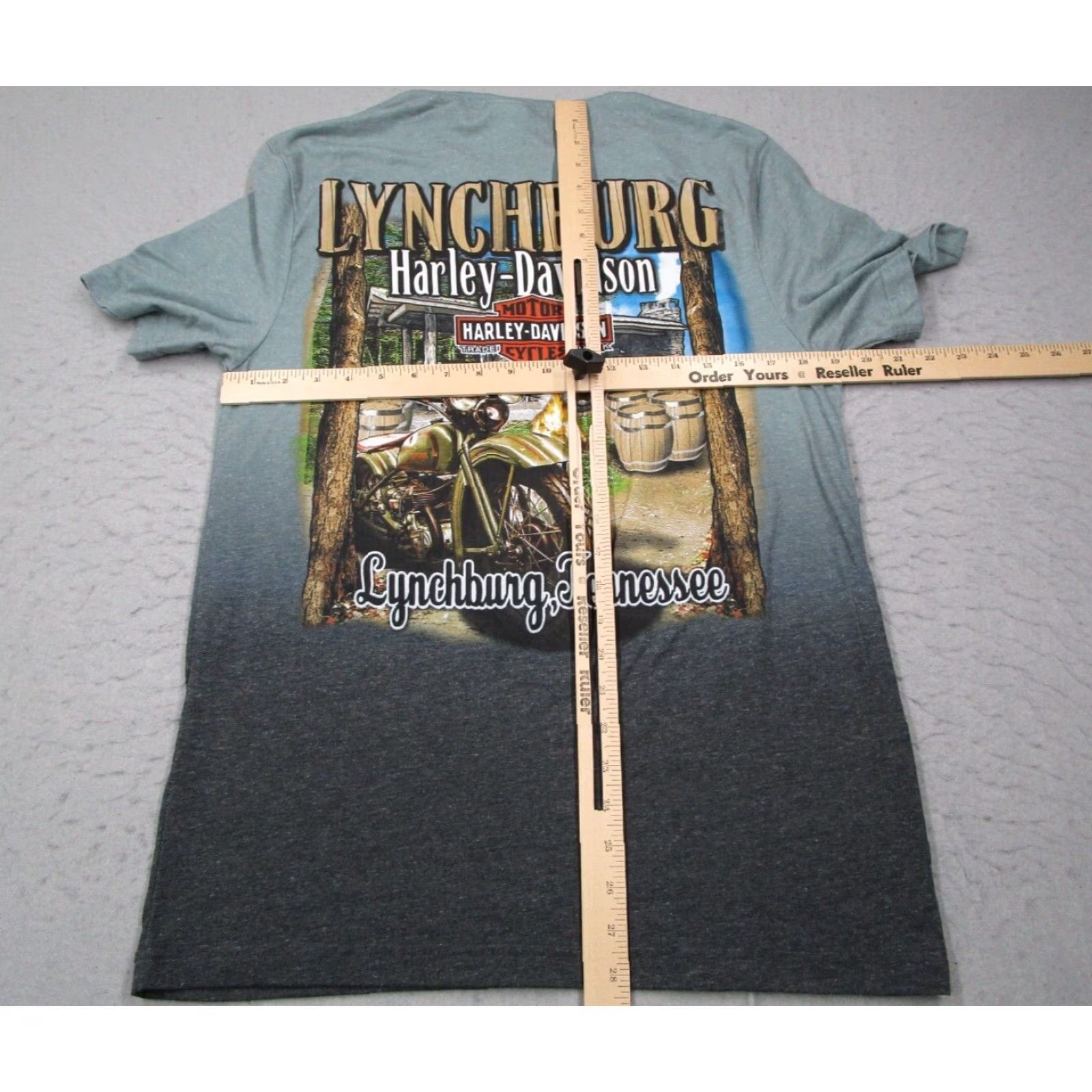 Harley Davidson Harley-Davidson Shirt Mens Medium Blue Double Side Lynchburg Tennessee Fanatics Shirt Mens Blue Graphic Tee Size US M / EU 48-50 / 2 - 7 Thumbnail