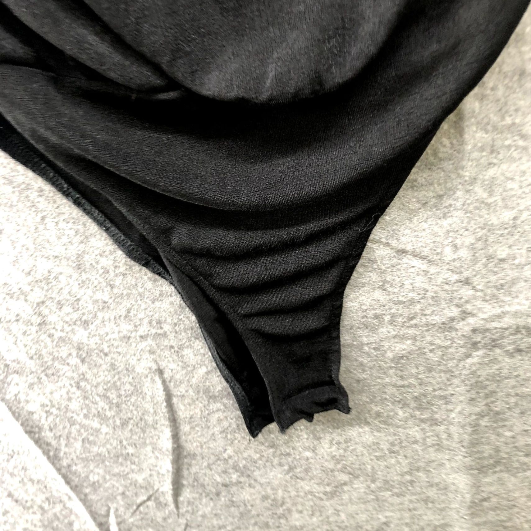 Zara Zara Bodysuit Womens S Black Stretchy Draped Cami Size S / US 4 / IT 40 - 5 Thumbnail