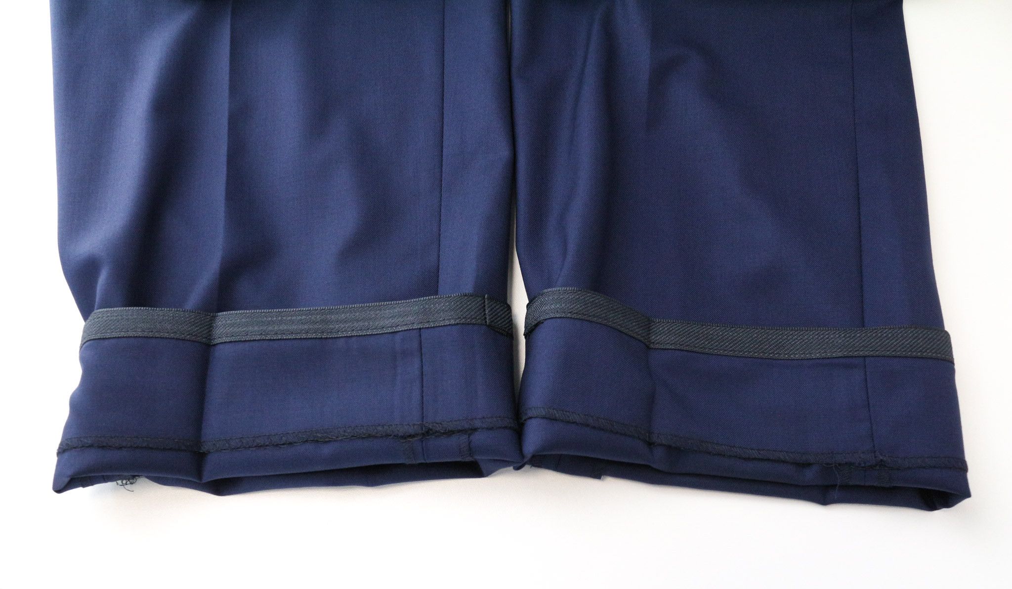 Suitsupply LAZIO UK54S Blue Wool Pleated Trousers 74728 Size 54R - 7 Thumbnail