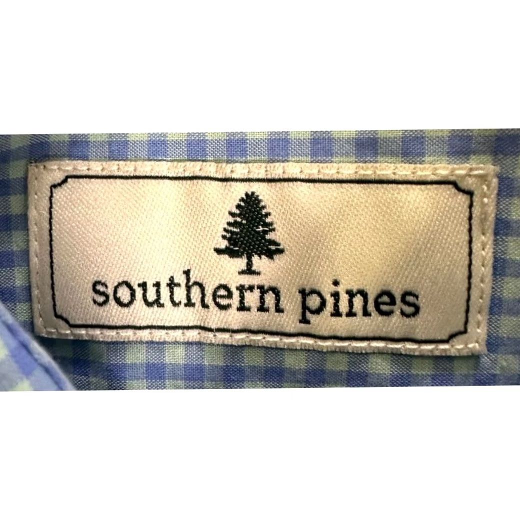 Southern Proper Southern Pro Southern Pines Button-Down Shirt Mens Large Blue Checkered Long Sleeve Cotton Shirt Size US L / EU 52-54 / 3 - 3 Thumbnail