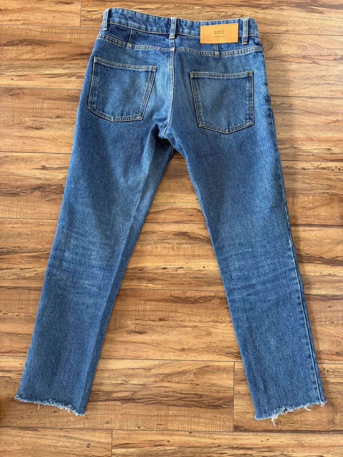 AMI AMI Alexandre Mattiussi Cropped Denim Jeans (Size 29) Size US 29 - 4 Thumbnail