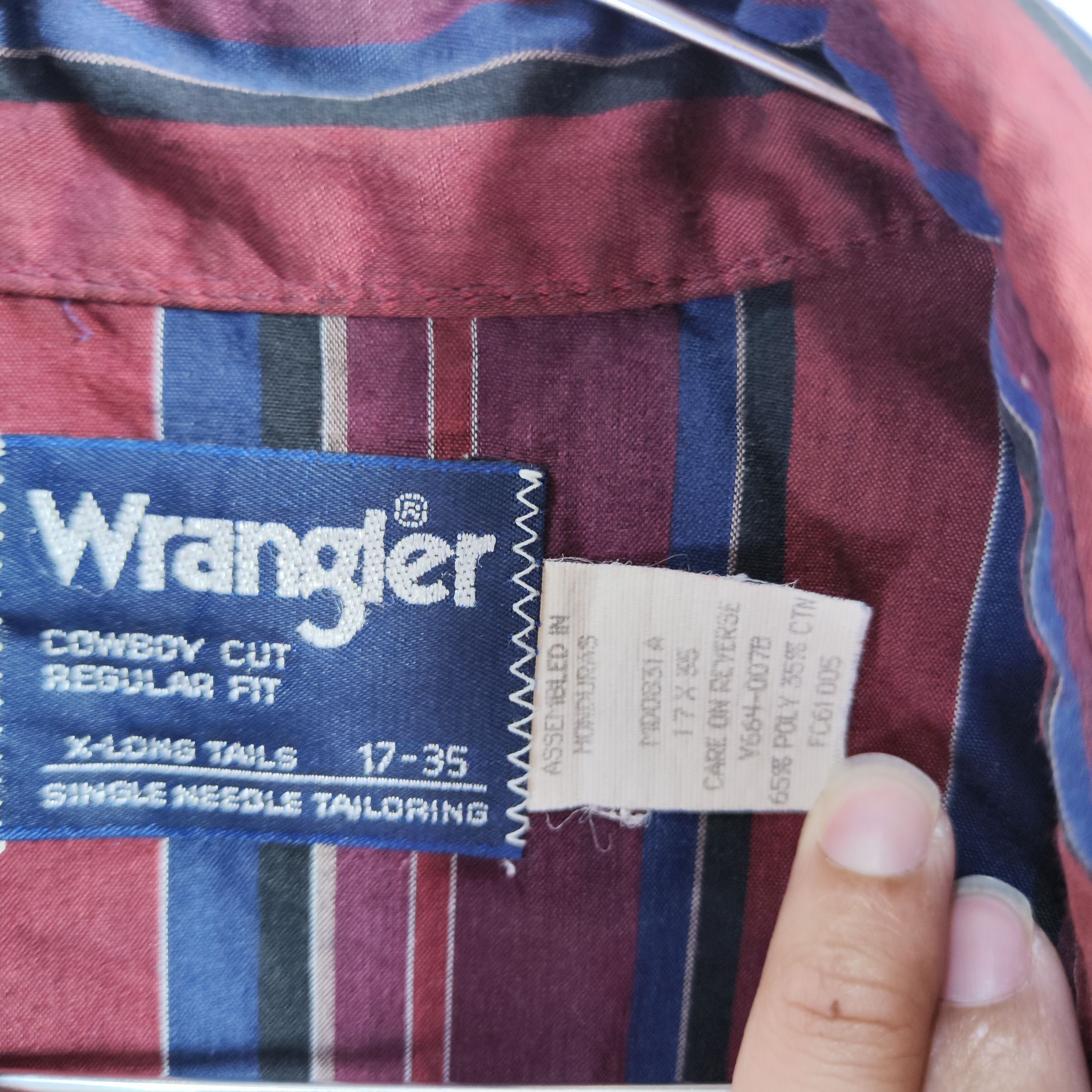 Wrangler Vintage Wrangler Ranchwear shirt plaid cowboy cut Size US XL / EU 56 / 4 - 3 Thumbnail