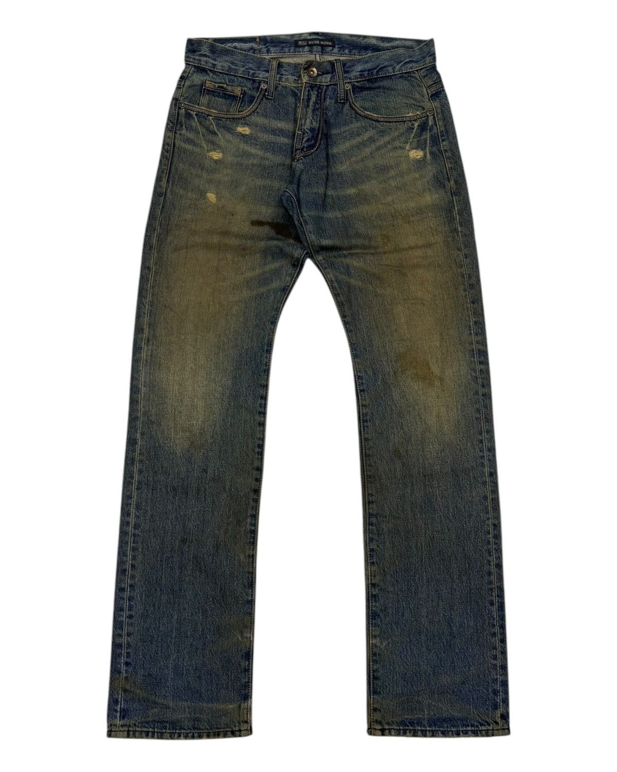 If Six Was Nine 🔥VINTAGE RUSH HOUR MUD WASH DISTRESSED DENIM JEANS Size US 30 / EU 46 - 7 Thumbnail