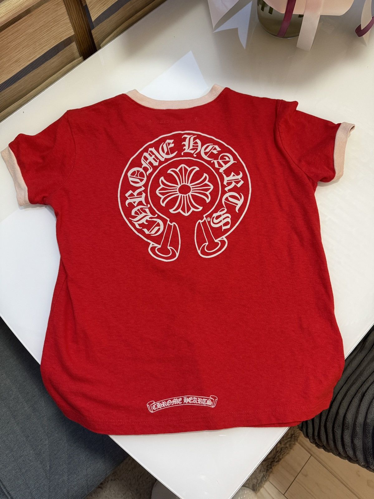 トップス CHROME HEARTS LIMITED Roller skate33 L/S Chrome Hearts Roller skate 33 horseshoe long sleeve jersey