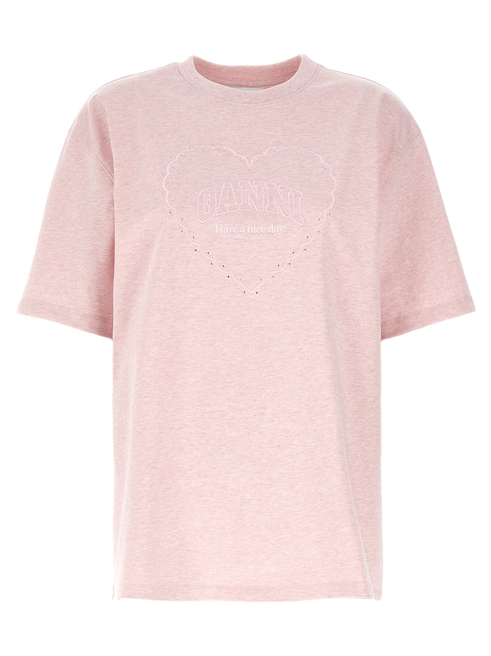 Ganni Heart T-Shirt Size S / US 4 / IT 40 - 1 Thumbnail