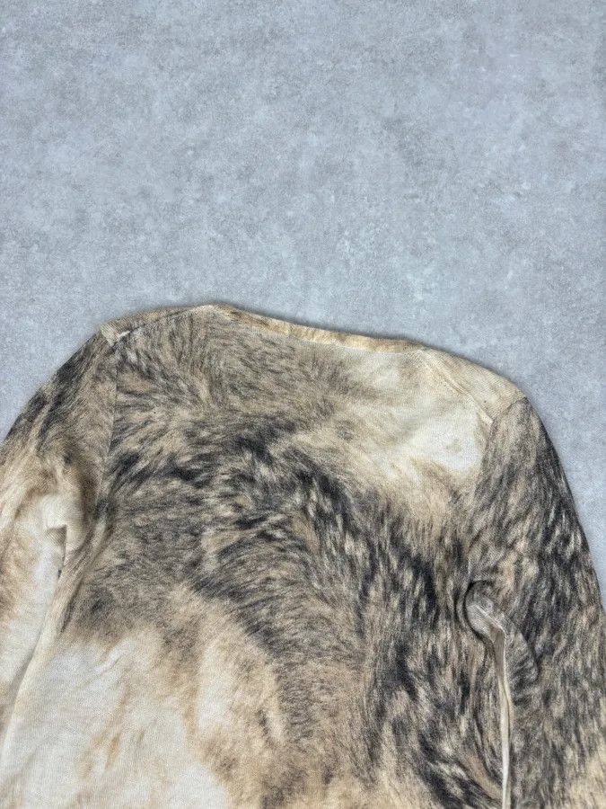 Roberto Cavalli FW1999 Roberto Cavalli Beige Cashmere Fur Effect Cardigan Size S / US 4 / IT 40 - 7 Thumbnail