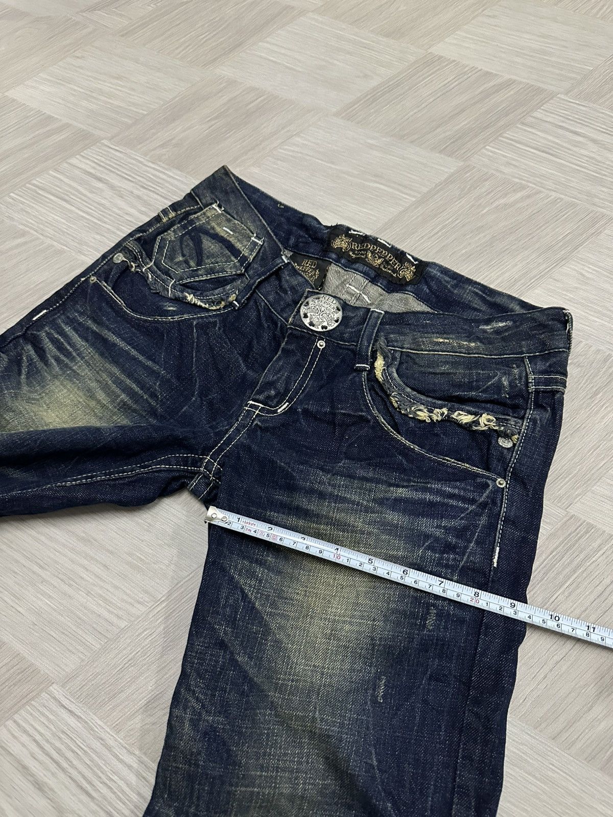 If Six Was Nine Vintage Y2K Red Pepper Denim Acid Wash Pant Size US 29 - 20 Thumbnail