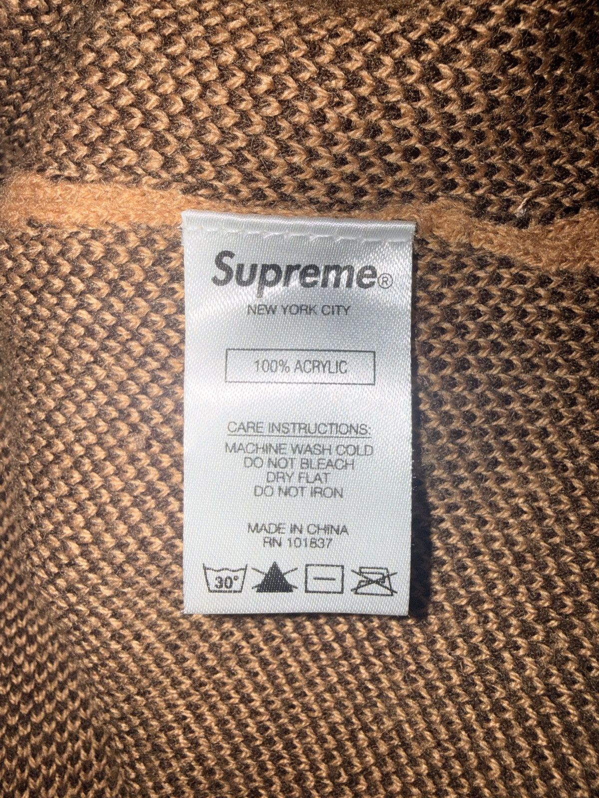 Supreme Supreme Brushed Checkerboard Cardigan Size US XL / EU 56 / 4 - 5 Thumbnail
