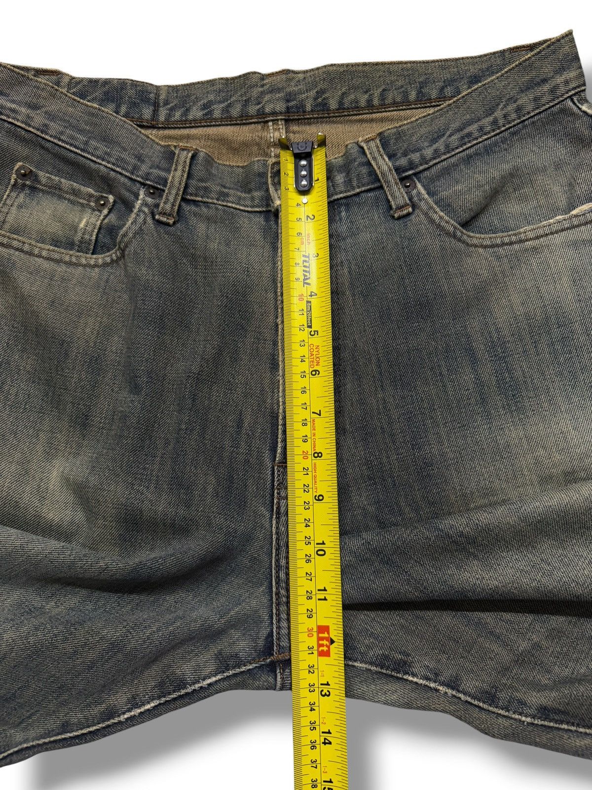 Japanese Brand Vintage Gold Rush Japan Y2K Wide Leg Denim Jeans | W33 Size US 33 - 16 Thumbnail