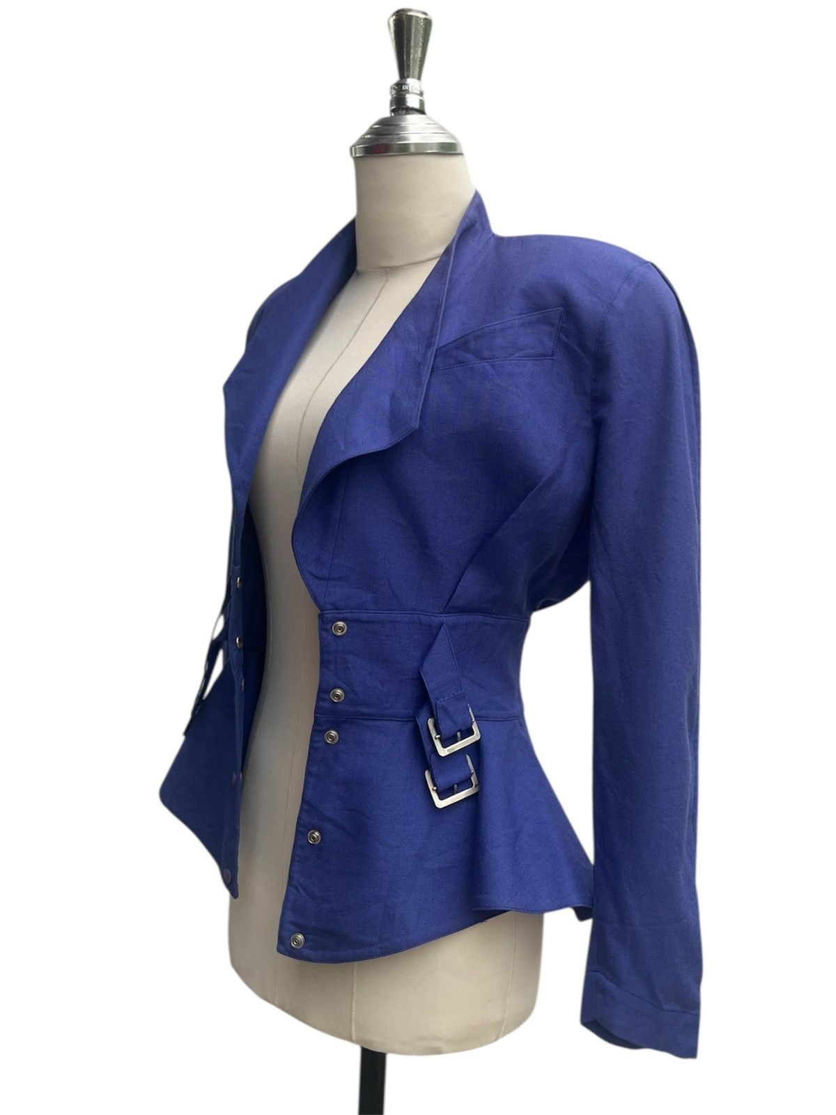 Thierry Mugler Thierry Mugler Buckles Waist Peplum Silhouette Jacket Size XS / US 0-2 / IT 36-38 - 1 Thumbnail