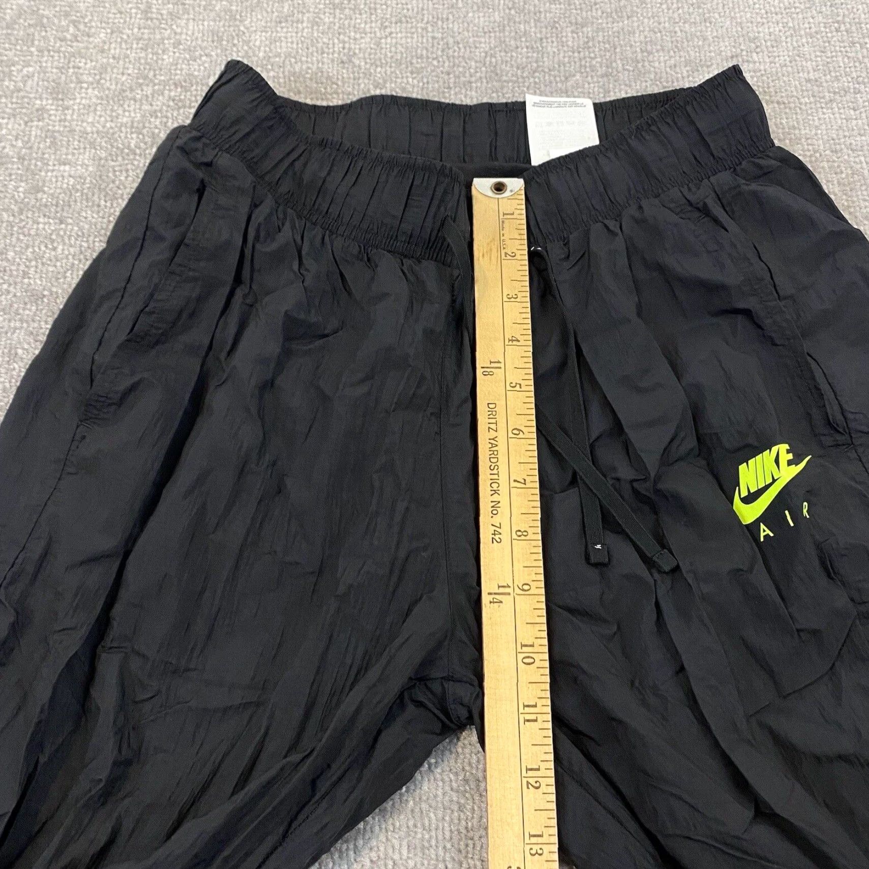 Nike VINTAGE Nike Women's Jogger Pants Activewear Size M Black/Volt 2-in-1 Woven Nylon Running Size 32" / US 10 / IT 46 - 6 Thumbnail