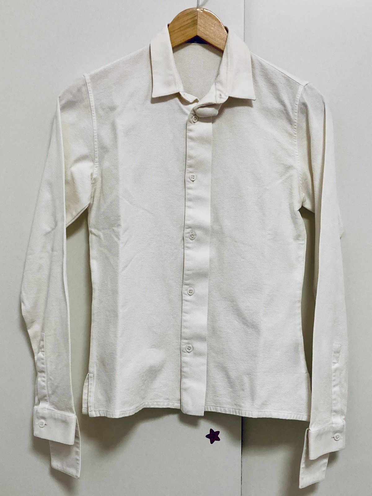 Hedi Slimane DIOR HOMME BY HEDI SLIMANE 02AW/FW RUNWAY UNEVENNESS SHIRT Size US S / EU 44-46 / 1 - 3 Thumbnail