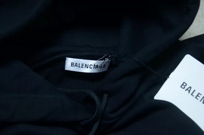Balenciaga balenciaga black oversized logo hoodie-2507 Size US XS / EU 42 / 0 - 7 Thumbnail