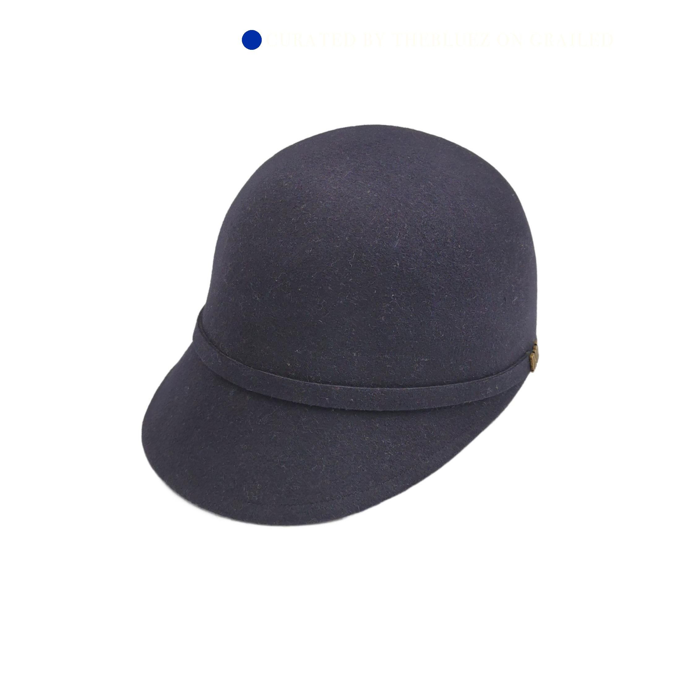 Dior Black Bee Logo Rabbit Hair Hat Size ONE SIZE - 1 Thumbnail