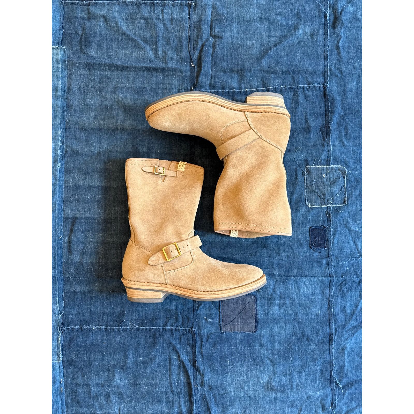Visvim Visvim T.W.O. Boots - Sand/Beige - Size 12 - Suede Engineer