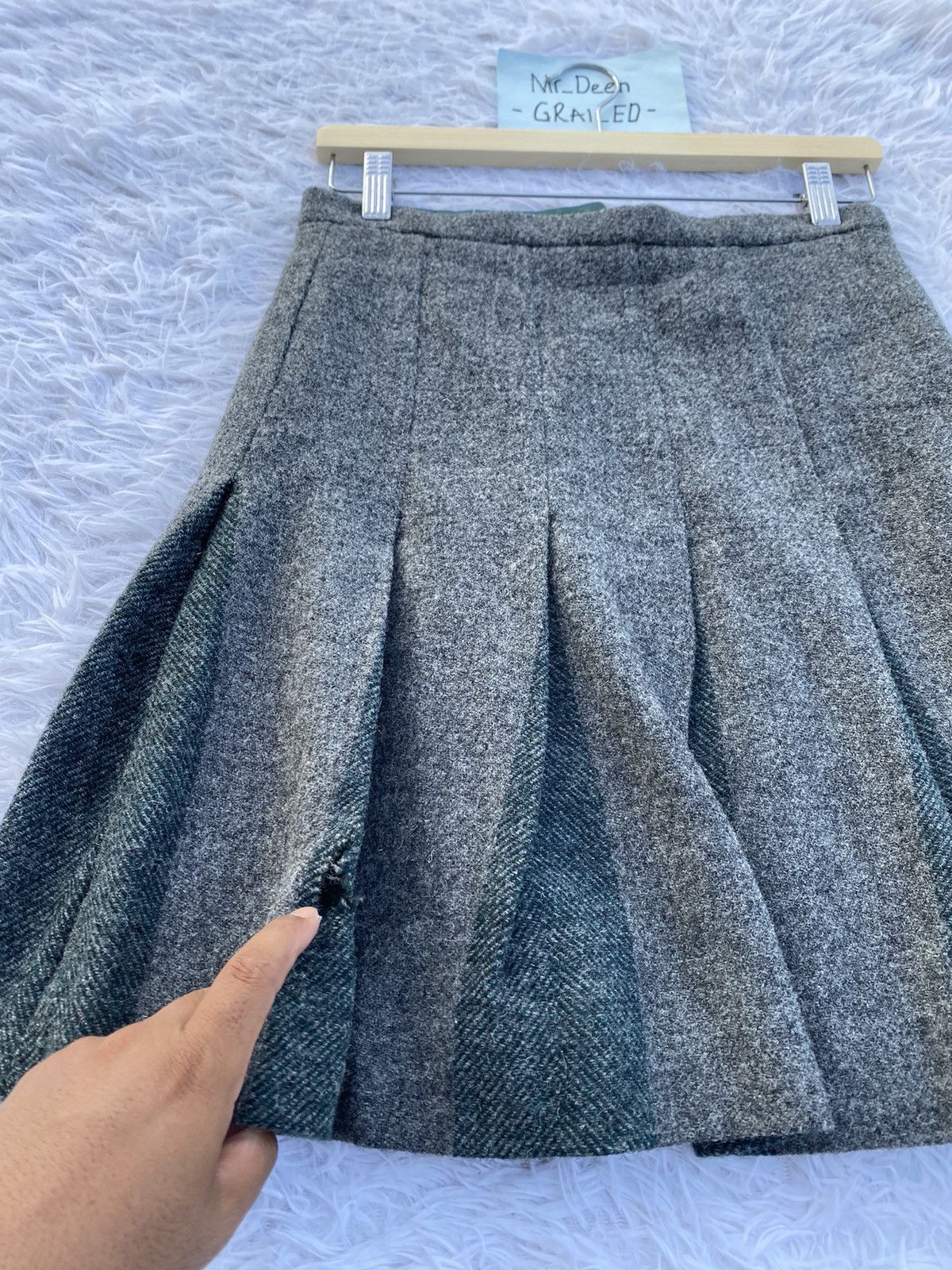 A.P.C. Rare Vintage A.P.C Wool Box Pleated Skirt Size 28" / US 6 / IT 42 - 14 Thumbnail