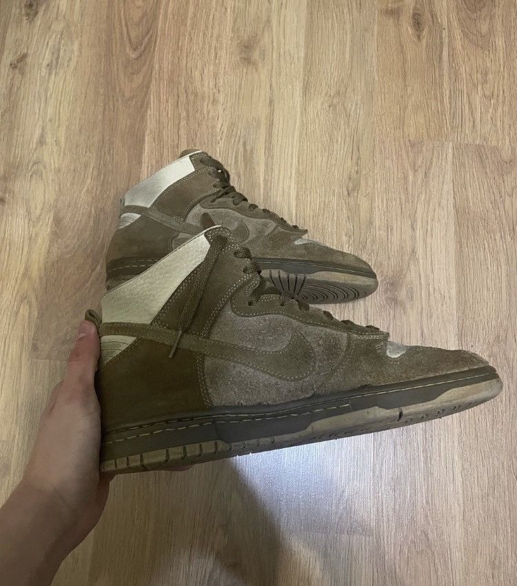 image of Nike Dunk High No Liner Vintage Shoes in Brown, Men's (Size 10)