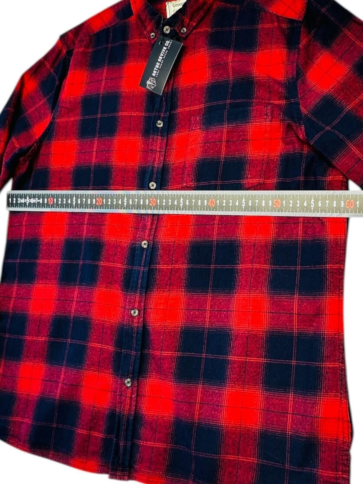 George George Shirt Men's UK Size XL Red Stripe Long Sleeve Size US XL / EU 56 / 4 - 10 Thumbnail