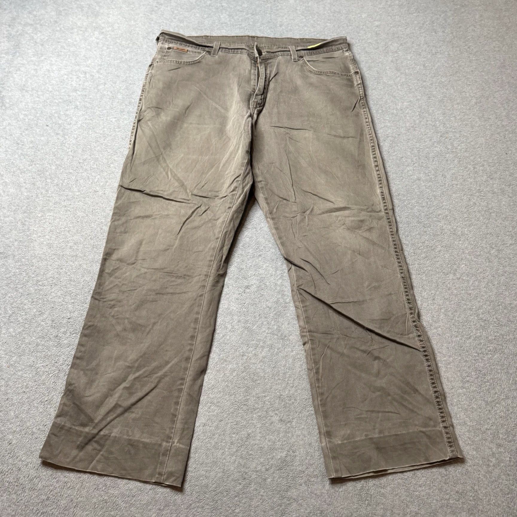 Wrangler Jeans Mens 36x36 Gray Denim Relaxed Straight 5-Pocket Inseam 29 Genuine Wrangler Retro Bootcut Western Shirt?