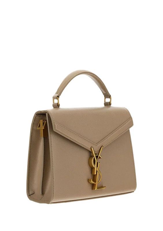 Saint Laurent Paris o1tp1o0125 Size: OS/Mini Cassandra Top Handle in Dark Beige Size ONE SIZE - 2 Thumbnail