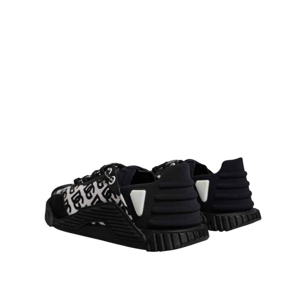 Dolce & Gabbana Dolce & Gabbana Black Logo Lace Up Low Top NS1 Sneakers Shoe Size US 8 / EU 41 - 4 Thumbnail