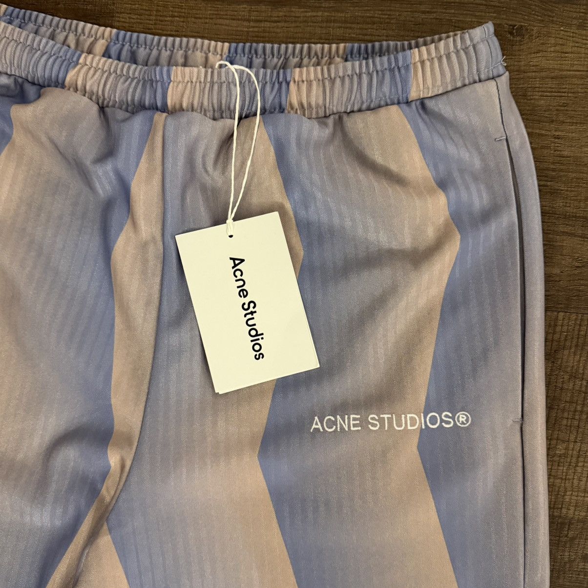 Acne Studios Acne Studios Sublimation Stripe Jacquard Pants Blue/Beige Size US 28 / EU 44 - 3 Thumbnail
