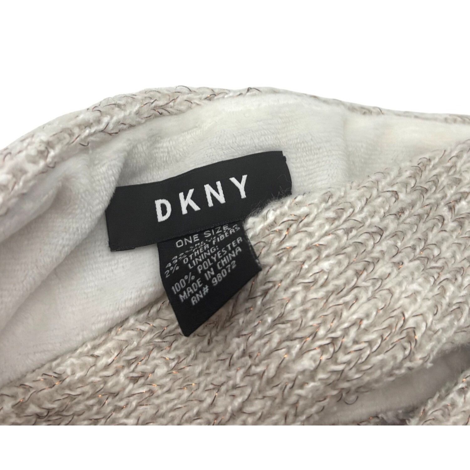 DKNY DKNY Fleece-Lined Headband, Ivory , OS Size ONE SIZE - 7 Thumbnail
