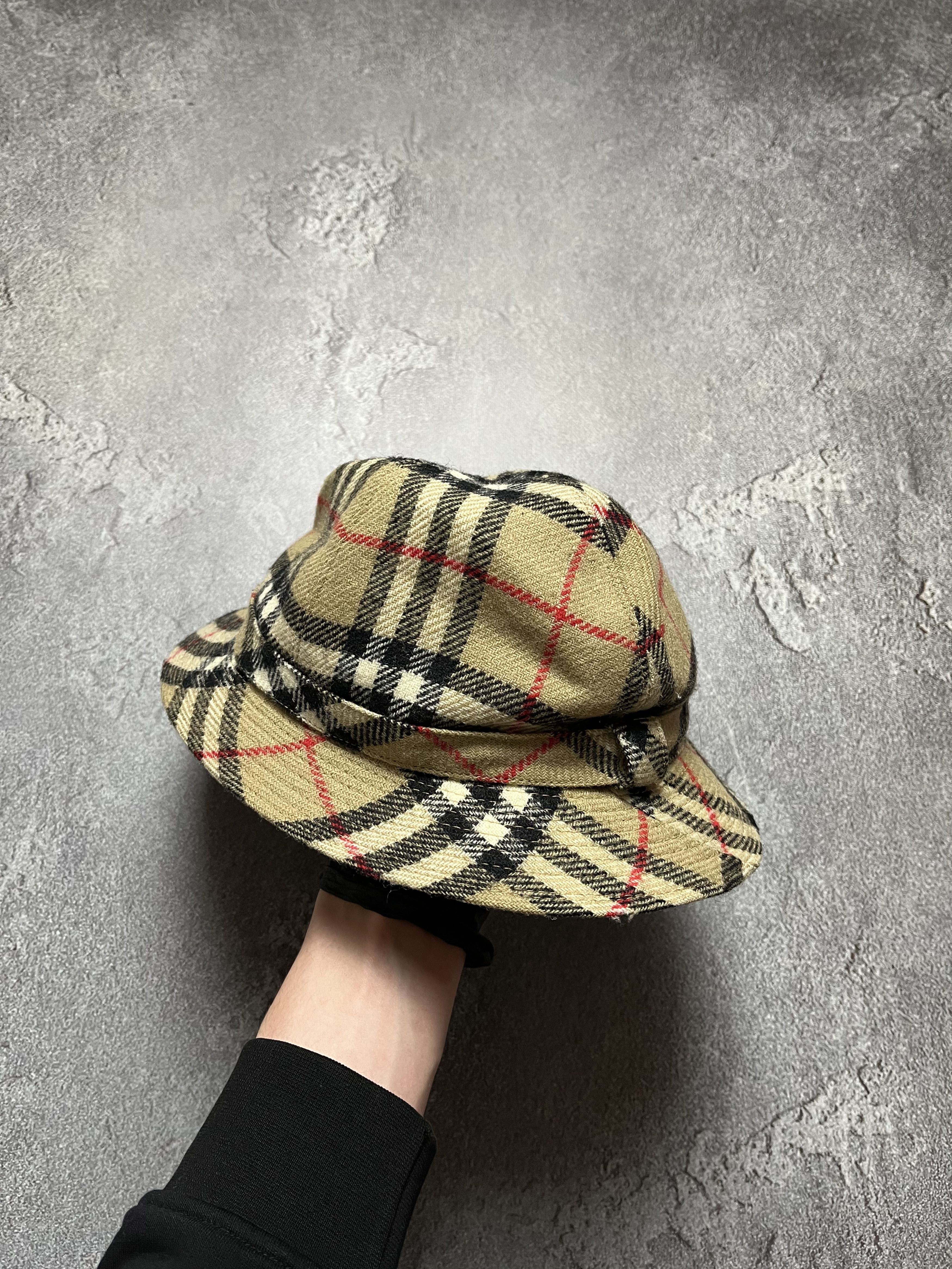 Burberrys Vintage Classic Nova Check Women’s Bucket Hat Size 7 1/4 Burberry Size L Bucket Hats for Women for sale | eBay main image 3