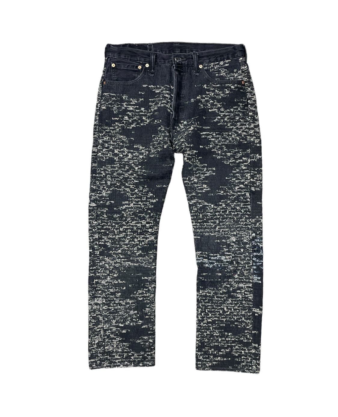 Japanese Brand Custom Levi 501 Black Boro Denim Size US 30 / EU 46 - 1 Thumbnail