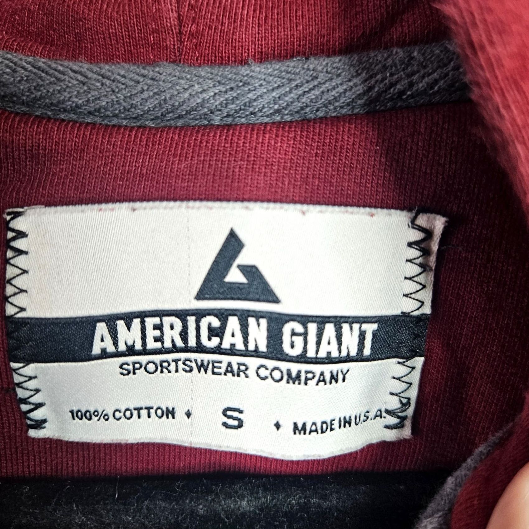 Vintage American Giant Womens Red Zip Hoodie Heavy Weight Size S Full Zip Casual Size S / US 4 / IT 40 - 5 Thumbnail