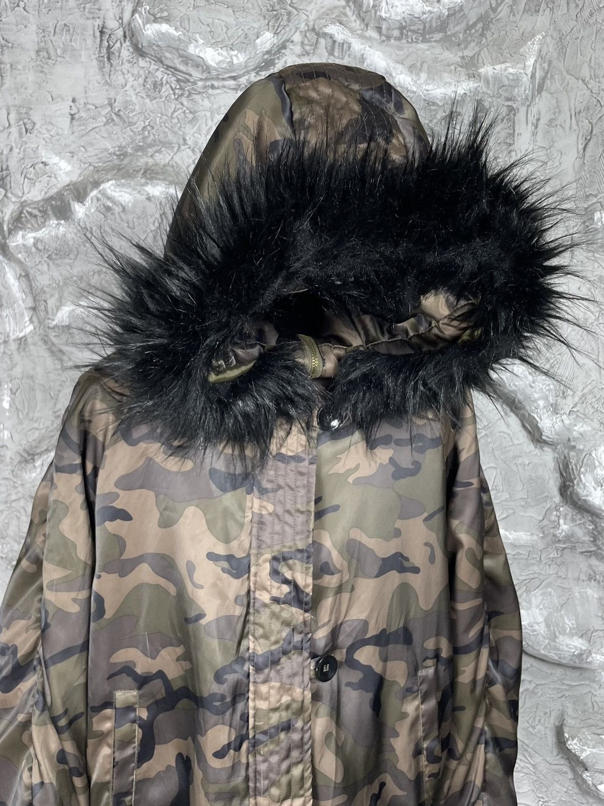 20471120 × If Six Was Nine Y2K Fur Camo Zip Jacket Japanese Hysteric Balenciaga Style Size US M / EU 48-50 / 2 - 9 Thumbnail