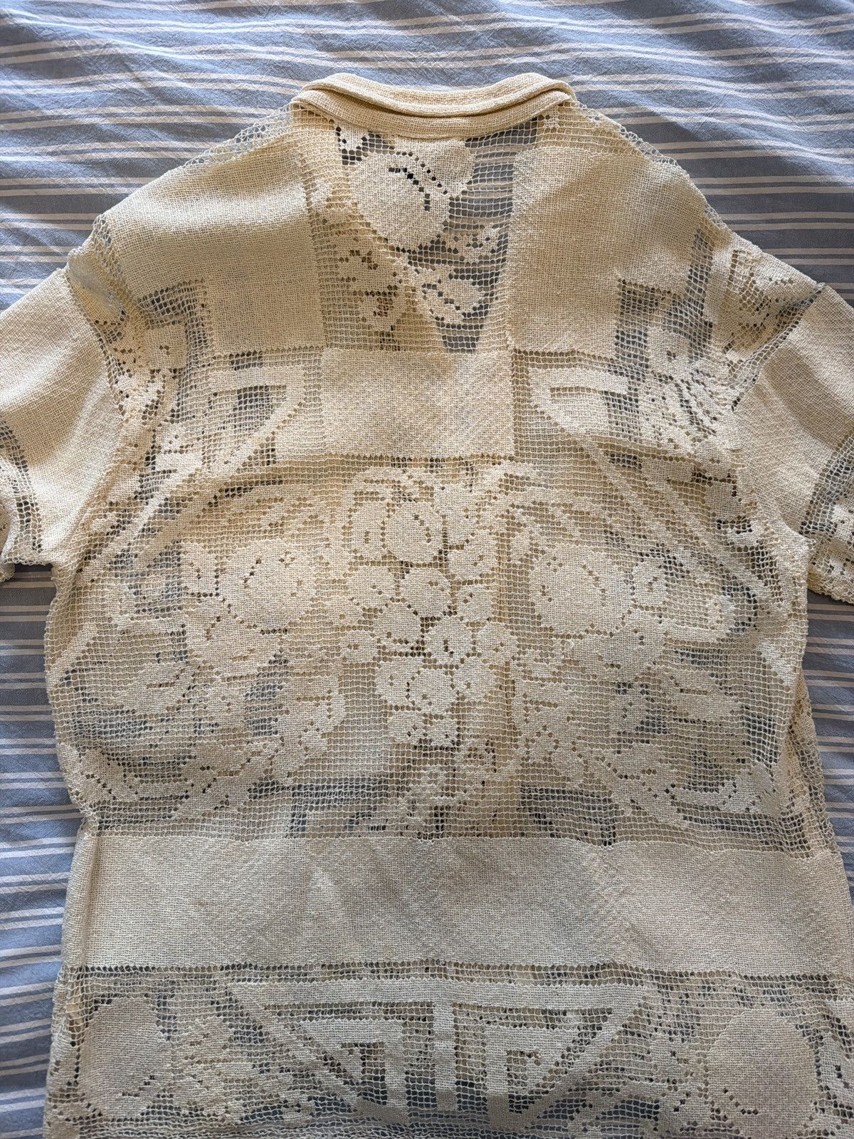 Bode Bode 2020 1-of-1 fruit lace shirt Size US XL / EU 56 / 4 - 2 Thumbnail