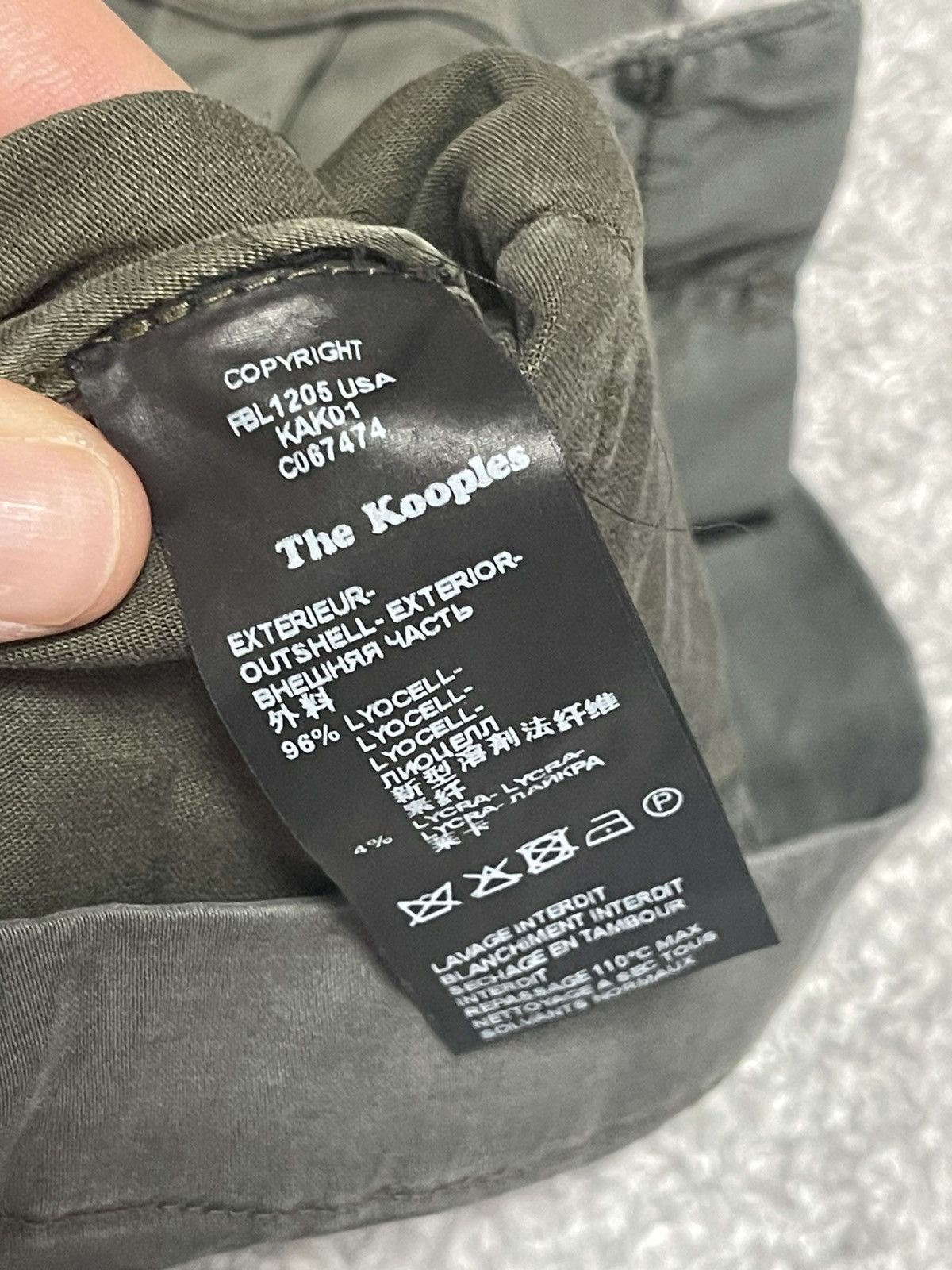 The Kooples The Kooples Olive Drab Stretch Tencel Field Vest Size L Size L / US 10 / IT 46 - 12 Thumbnail