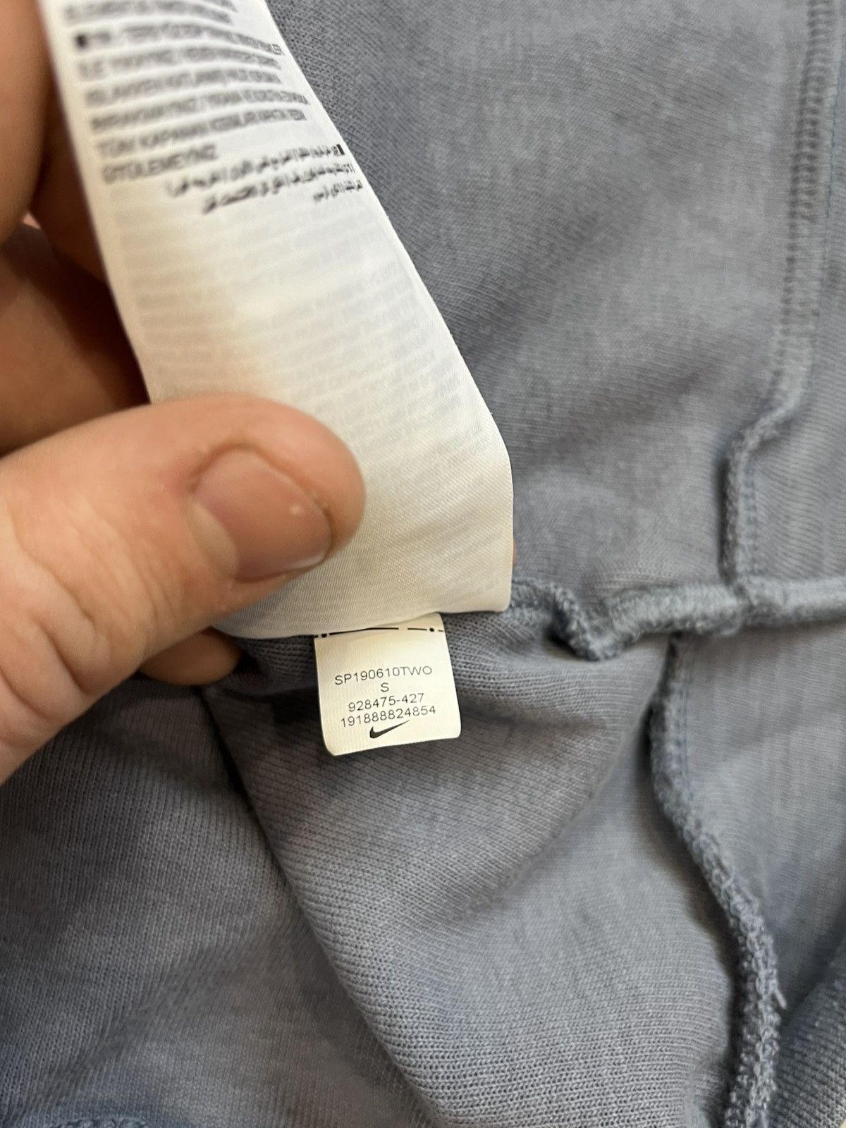 Nike × Vintage Nike Modern zip Hoodie blue minimalistic sweatshirt Size US S / EU 44-46 / 1 - 14 Thumbnail