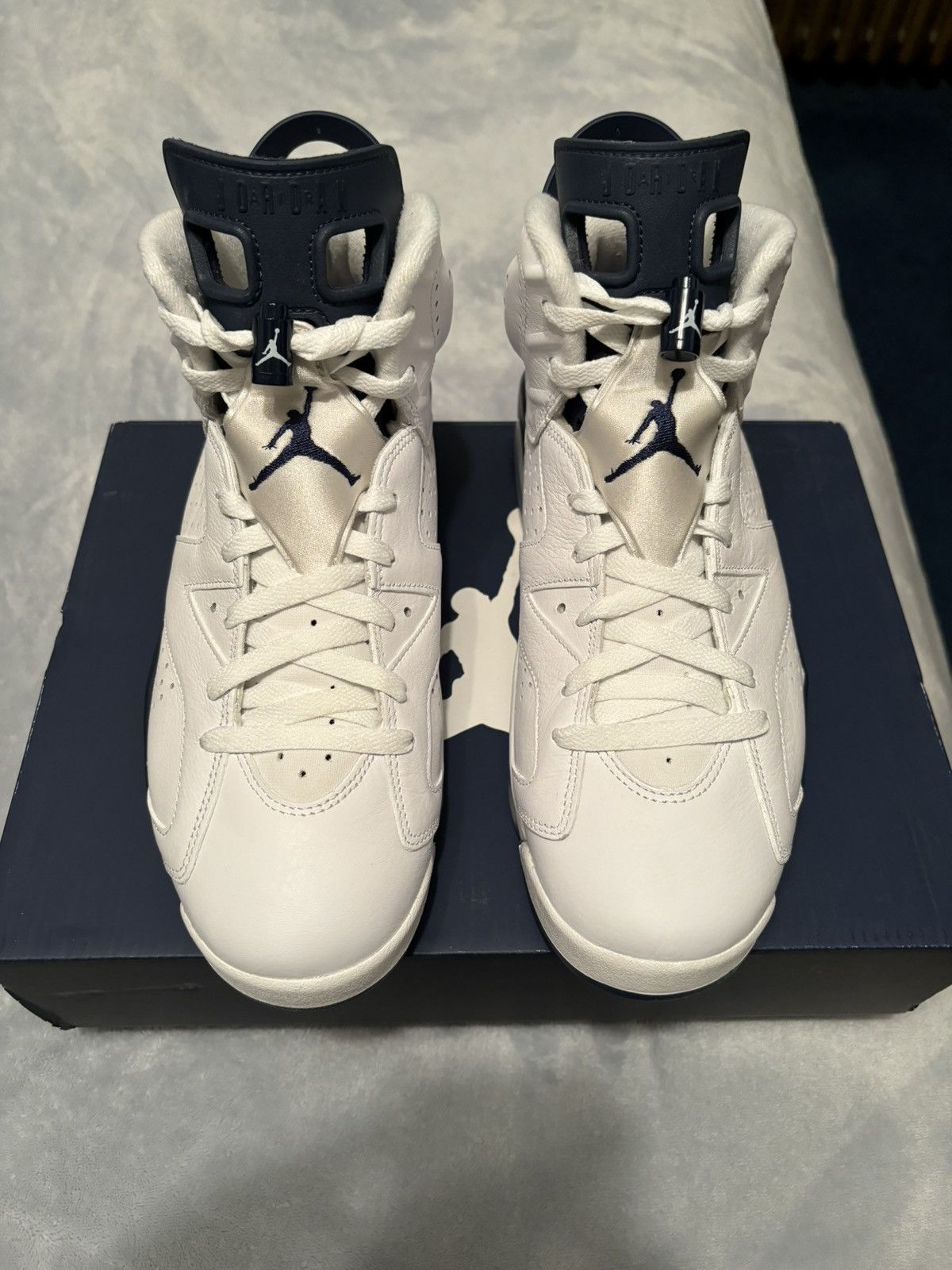 Jordan Brand Jordan 6 Retro Midnight Navy 2022 Size 10 Size US 10 / EU 43 - 2 Thumbnail