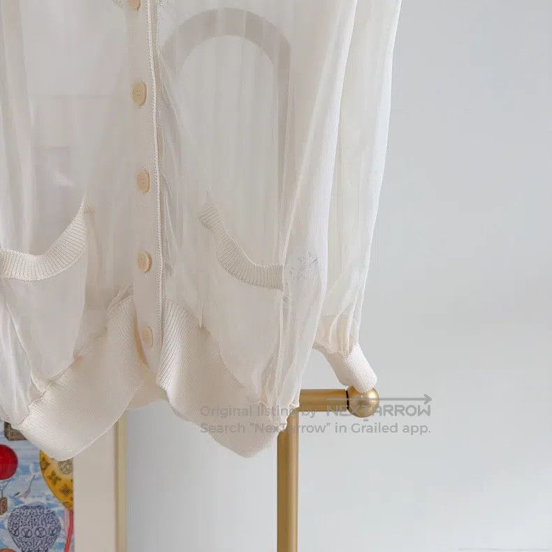 Givenchy Givenchy V-Neck Lace Cardigan Size XS / US 0-2 / IT 36-38 - 4 Thumbnail