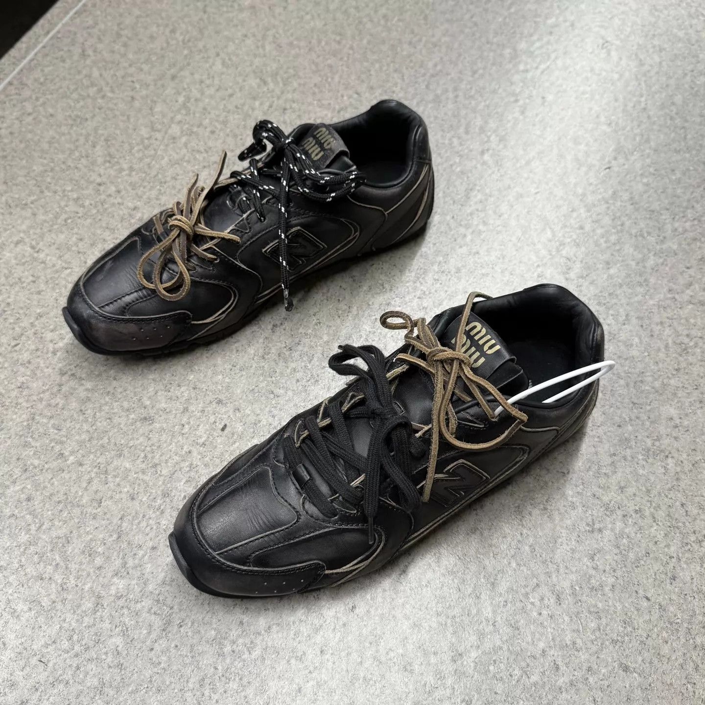 Miu Miu MiuMiu x NB530 Decon 41 Men's Black Distressed 98 New Rare Size US 8 / EU 41 - 5 Thumbnail