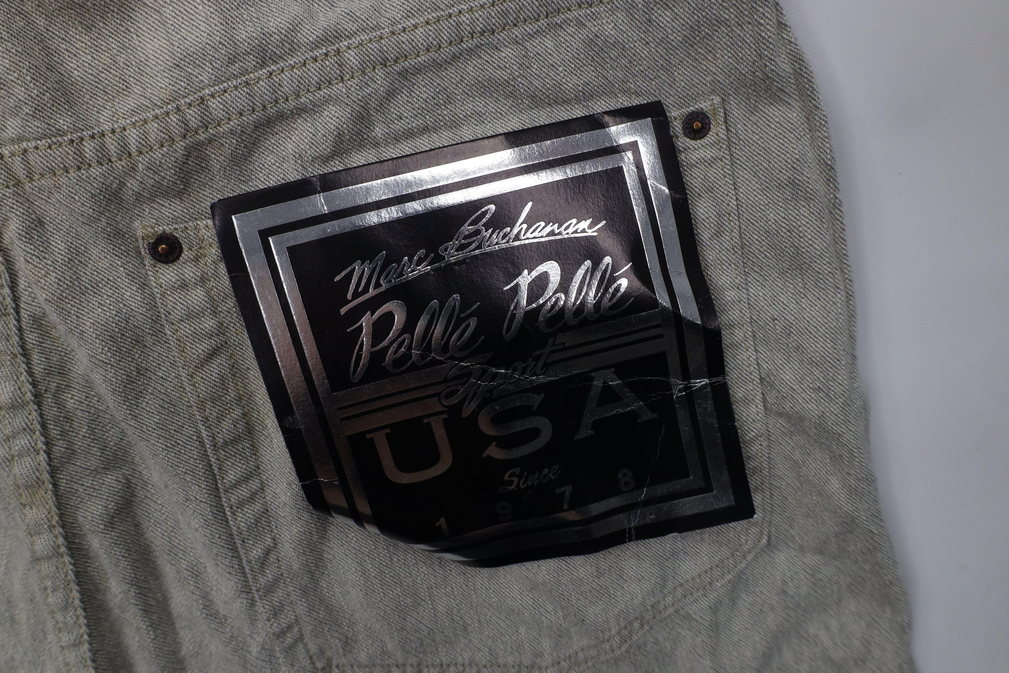 Pelle Pelle Deadstock Vintage 90s Pelle Pelle Wide Leg Jeans Linen Denim Size US 38 / EU 54 - 13 Thumbnail