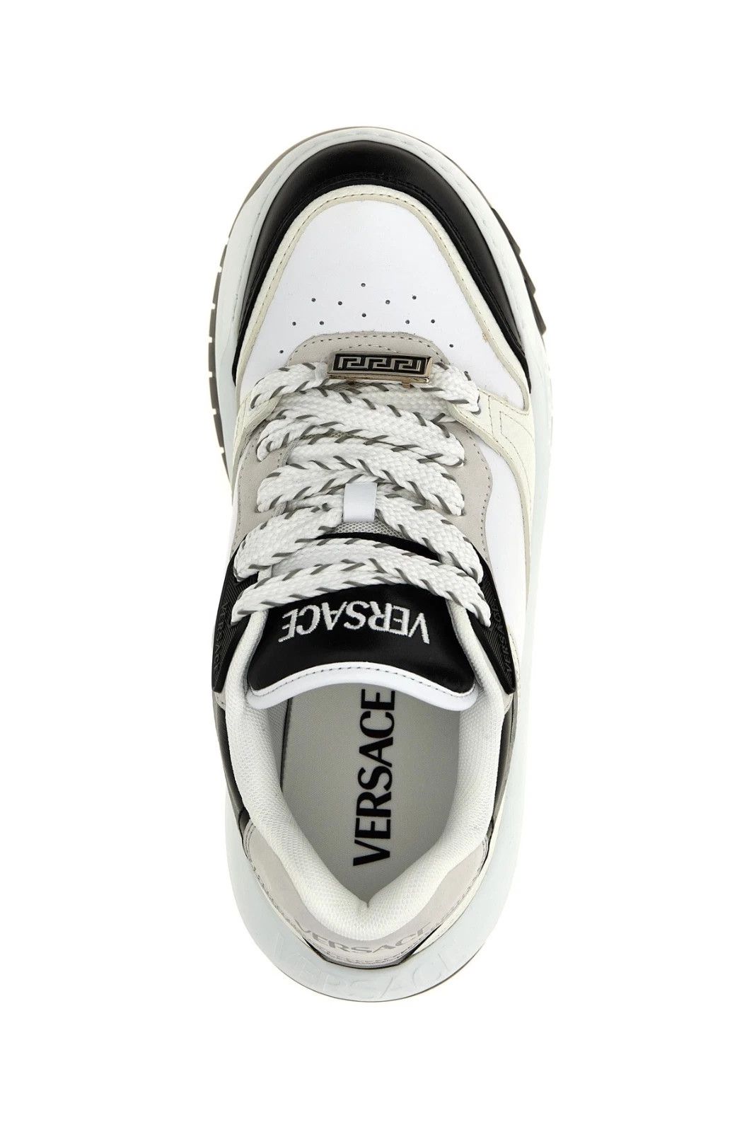 Vertabrae VERSACE Odissea B/W Leather Sneakers New Authentic Size US 10 / EU 43 - 4 Thumbnail