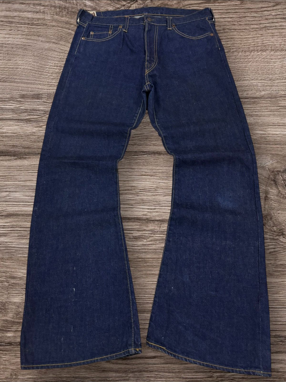 If Six Was Nine Y2k Calolud Flare Jeans 100% Cotton Raw Indigo Size US 36 / EU 52 - 1 Thumbnail