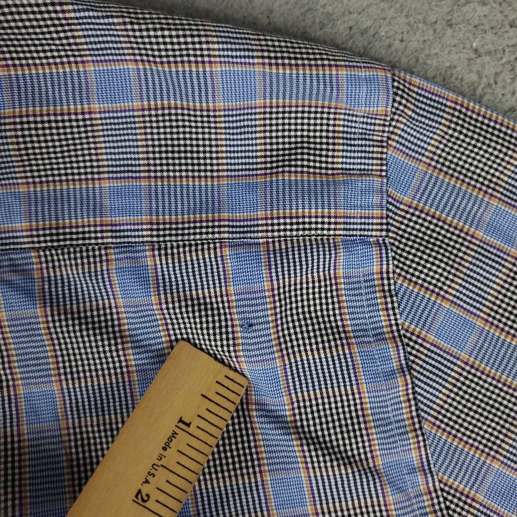 Peter Millar Peter Millar Button-Up Shirt 2XL Blue Plaid Long Sleeve Mens Size US XXL / EU 58 / 5 - 3 Thumbnail