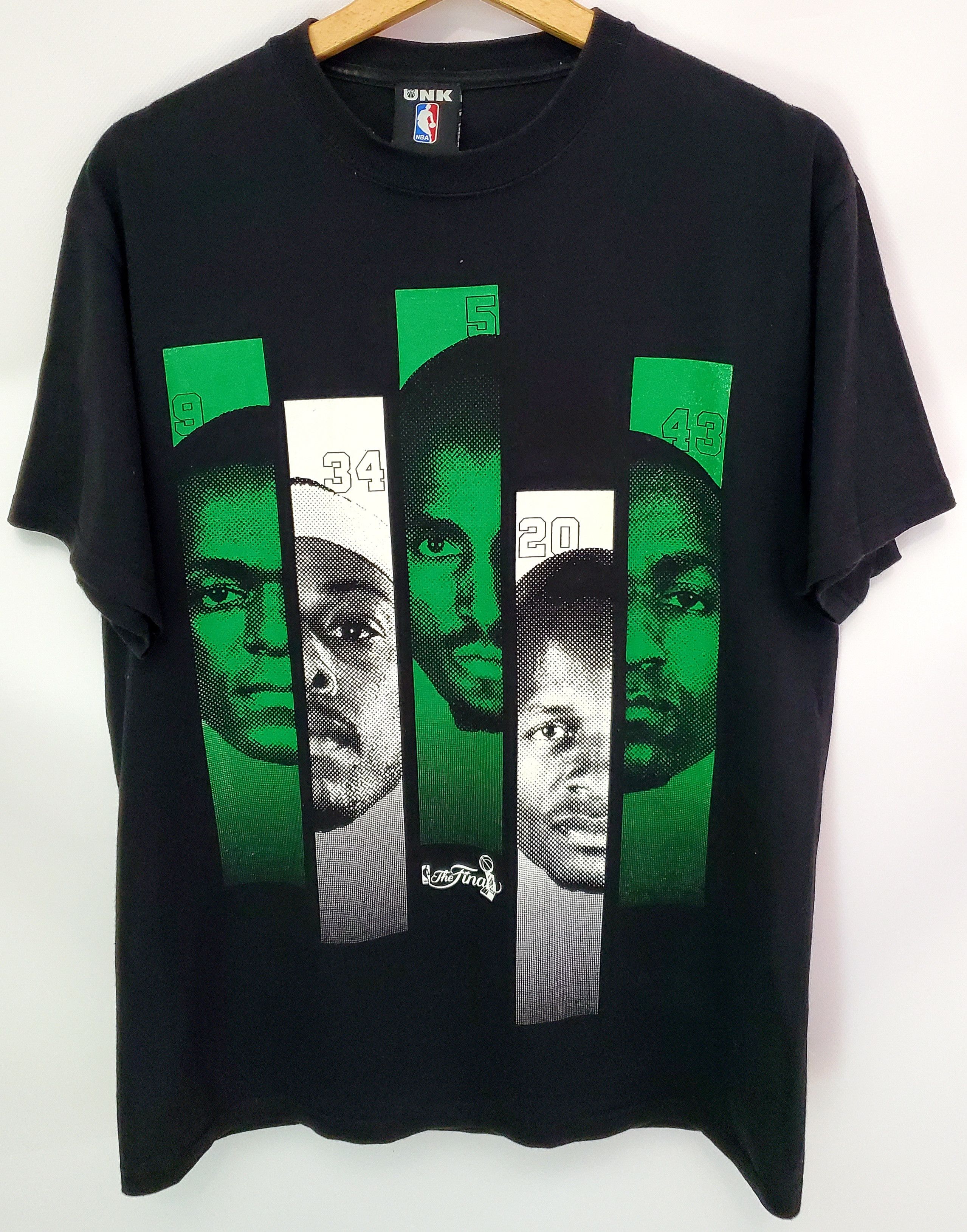Vintage Boston celtics finals starting 5 championship shirt