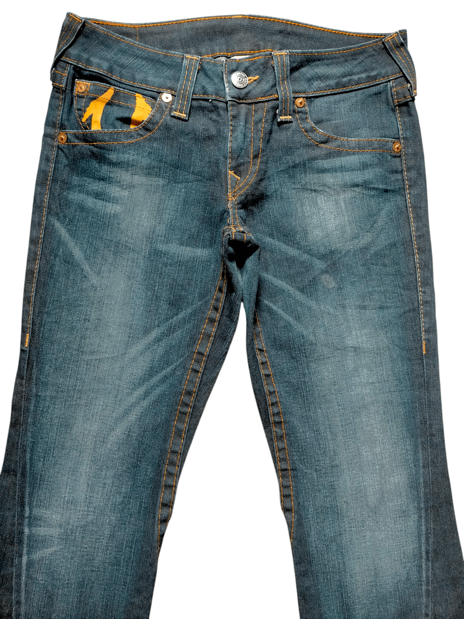 True Religion Flare Jeans True Religion Stretch Low Rise Boot cut Denim Size US 31 - 8 Thumbnail