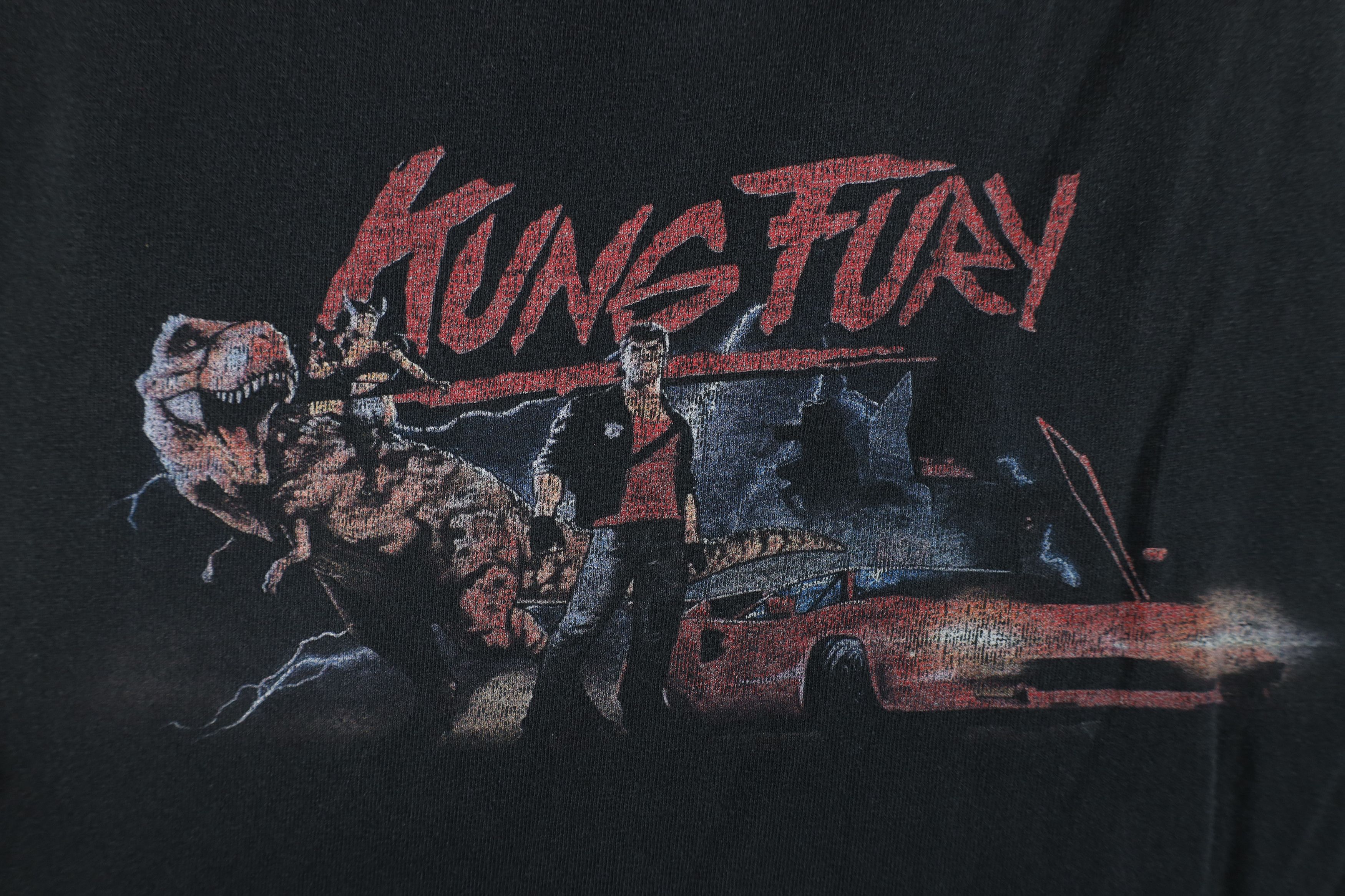 Vintage Vintage Y2K Kung Fury Movie Martial Arts T-Shirt Black Size US M / EU 48-50 / 2 - 4 Thumbnail
